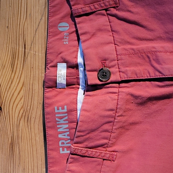 J Crew Factory Frankie coral chinos - Picture 4 of 5